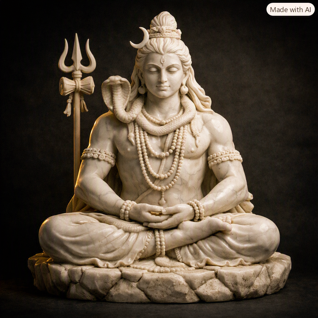Shiva & Shiv Parivar marble murti collection